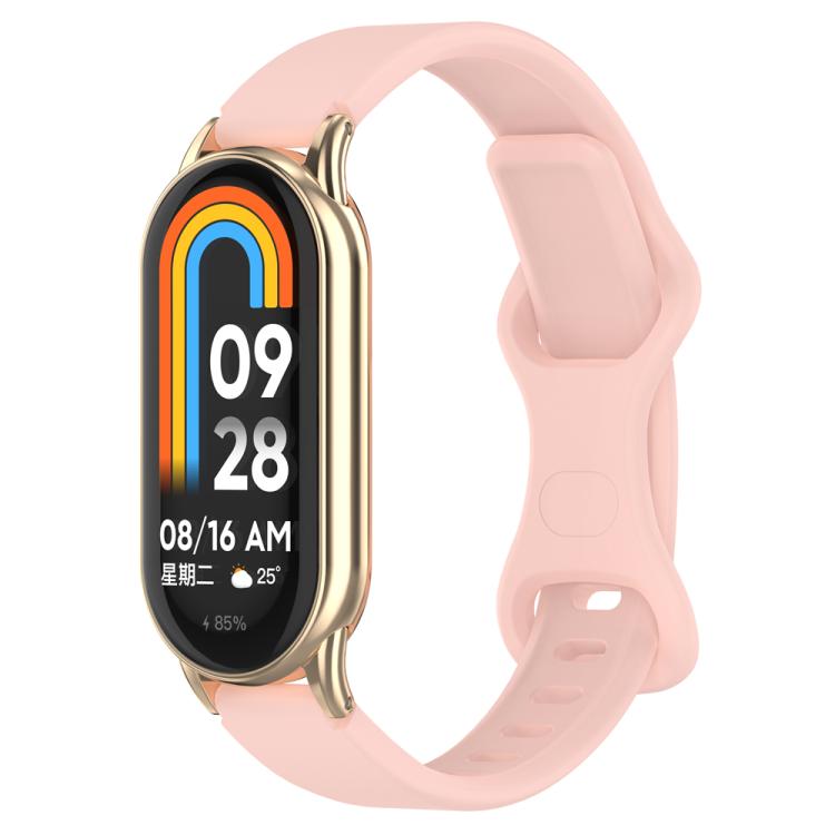 Butterfly Buckle Silicone Watch Band, 12mm