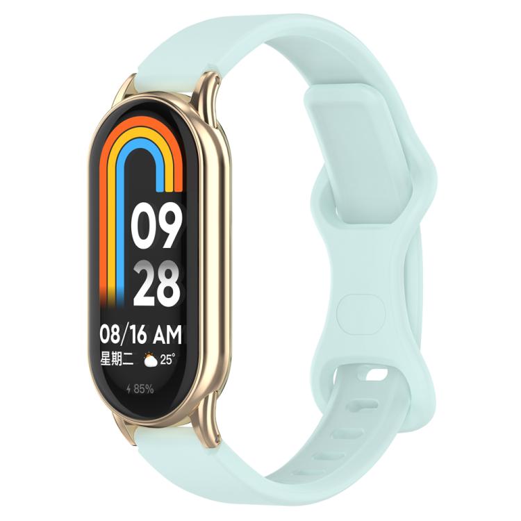 Butterfly Buckle Silicone Watch Band, 12mm