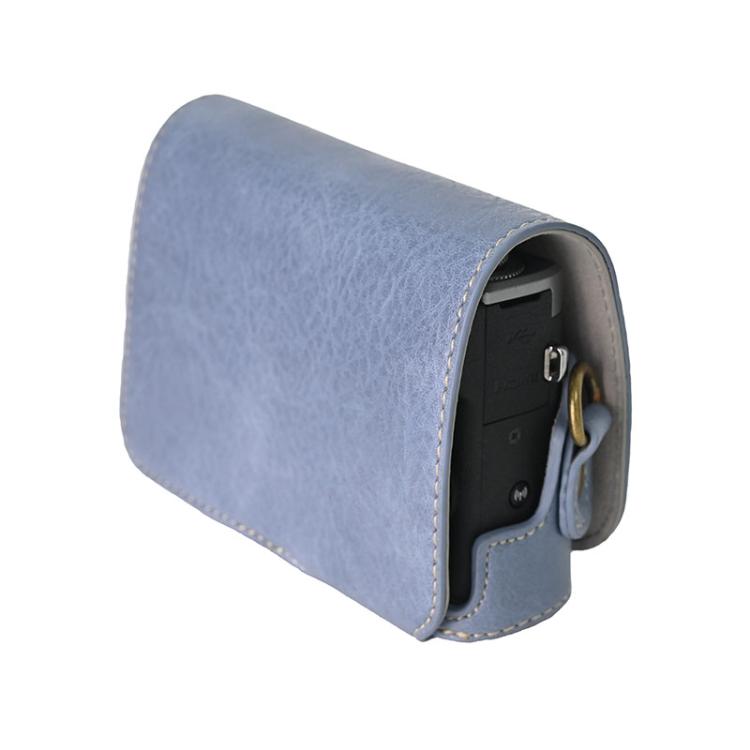 Retro Litchi Texture Leather Full Body Camera Case Bag with Strap, Compatible with Canon G7 X Mark III / G7X3