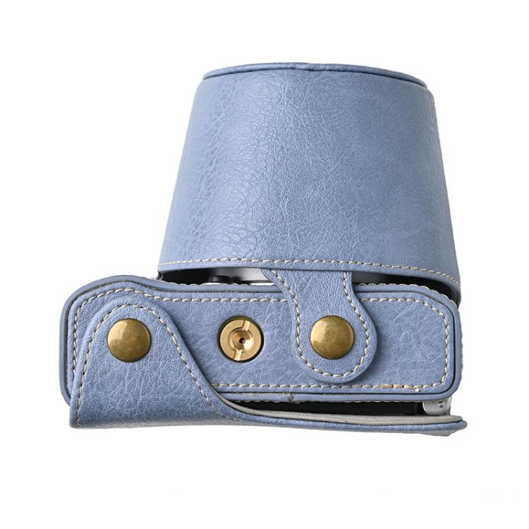 Retro Litchi Texture Leather Full Body Camera Case Bag with Strap, Compatible with FUJIFILM X-M5