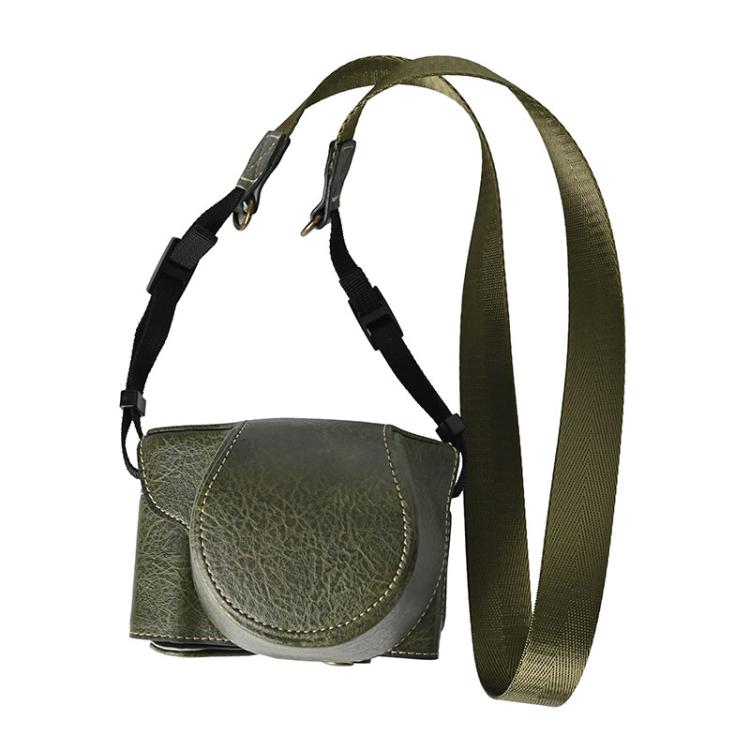 Retro Litchi Texture Leather Full Body Camera Case Bag with Strap, Compatible with FUJIFILM X-M5