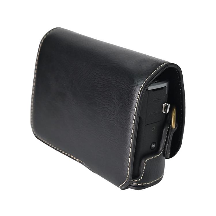 Retro Pull Up Leather Full Body Camera Case Bag with Strap, Compatible with Canon G7 X Mark III / G7X3