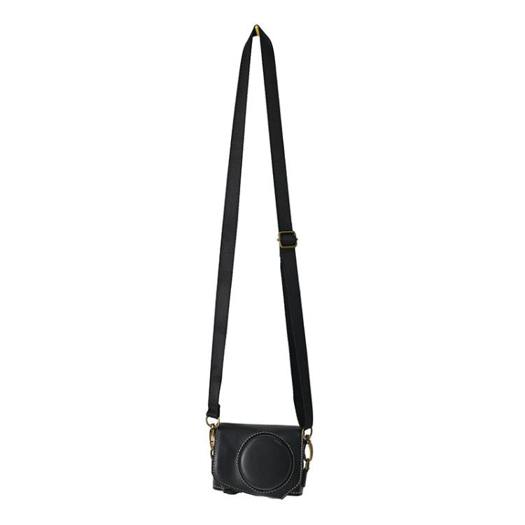 Retro Pull Up Leather Full Body Camera Case Bag with Strap, Compatible with Canon G7 X Mark III / G7X3