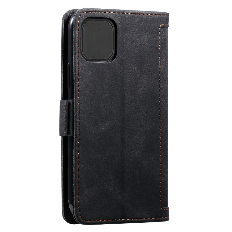 Retro Splicing Horizontal Flip Leather Case with Card Slots & Holder & Wallet