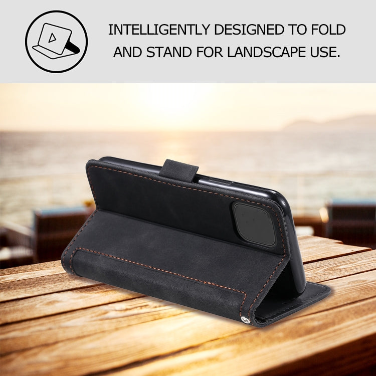 Retro Splicing Horizontal Flip Leather Case with Card Slots & Holder & Wallet
