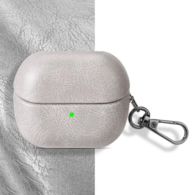 Retro Crazy Horse Texture PU Earphones Case with Hook