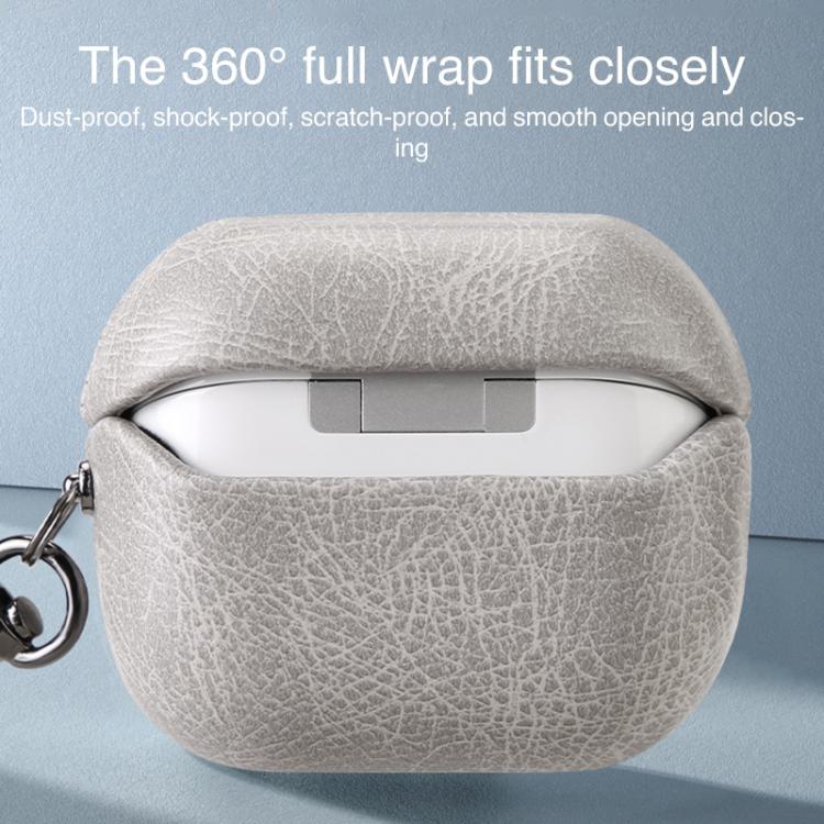 Retro Crazy Horse Texture PU Earphones Case with Hook