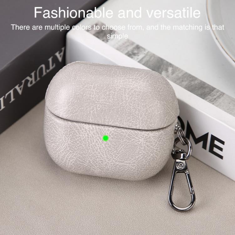 Retro Crazy Horse Texture PU Earphones Case with Hook
