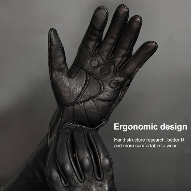 SOMAN MG-24 Motorcycle Sheepskin Gloves Touch Screen Off-road Riding Retro Gloves, L
