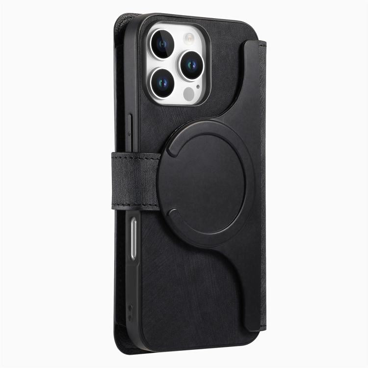 CaseNeo MagSafe RFID Anti-theft Zipper Wallet Retro Leather Phone Case, Compatible with iPhone 16 Pro Max
