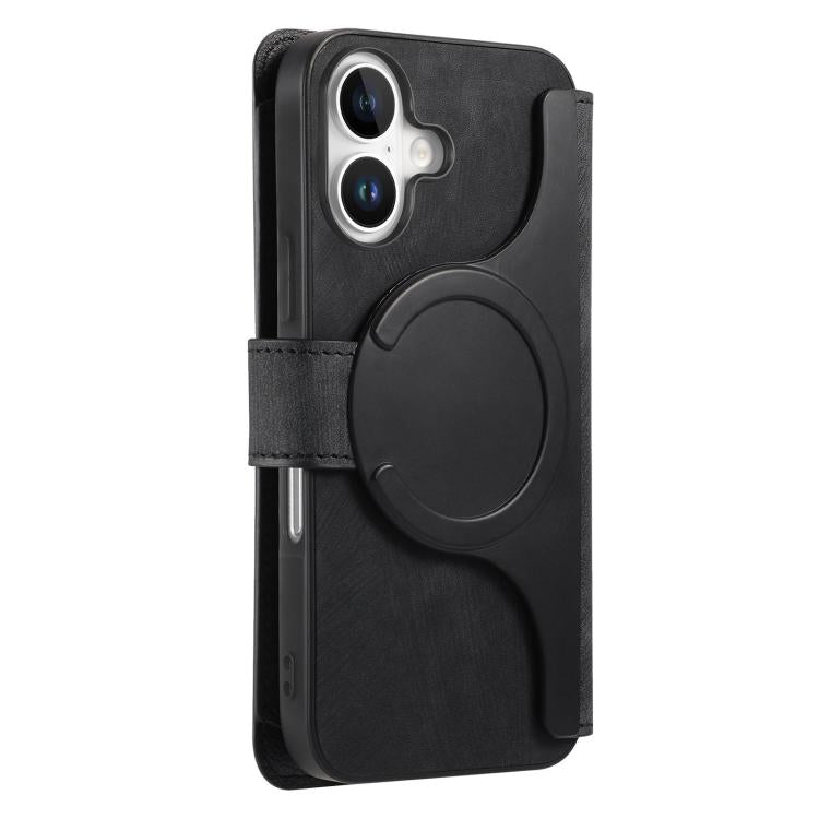 CaseNeo MagSafe RFID Anti-theft Zipper Wallet Retro Leather Phone Case, Compatible with iPhone 16