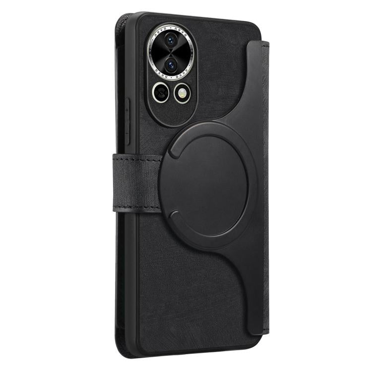 CaseNeo MagSafe RFID Anti-theft Zipper Wallet Retro Leather Phone Case, Compatible with Huawei nova 13 / 12