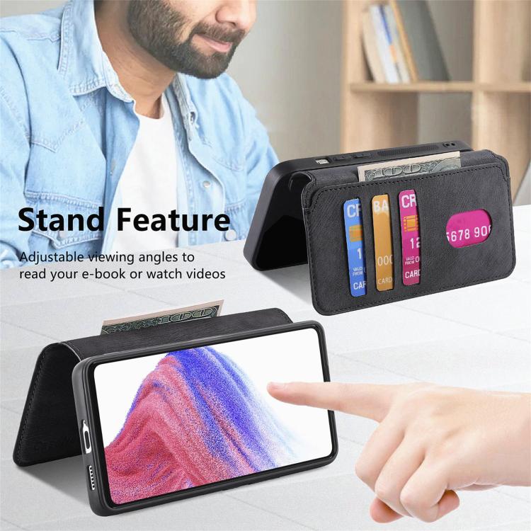 CaseNeo MagSafe RFID Anti-theft Retro Leather Phone Case