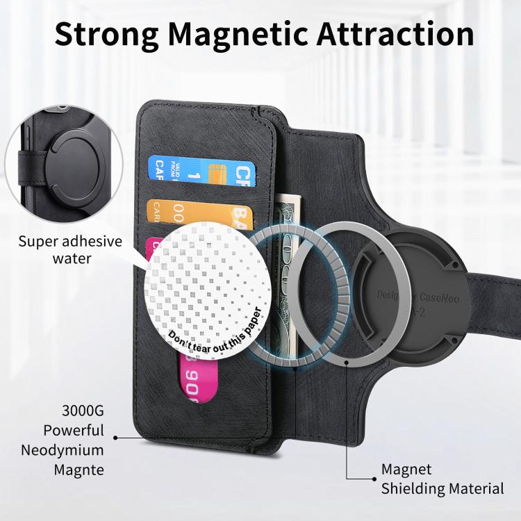 CaseNeo MagSafe RFID Anti-theft Retro Leather Phone Case