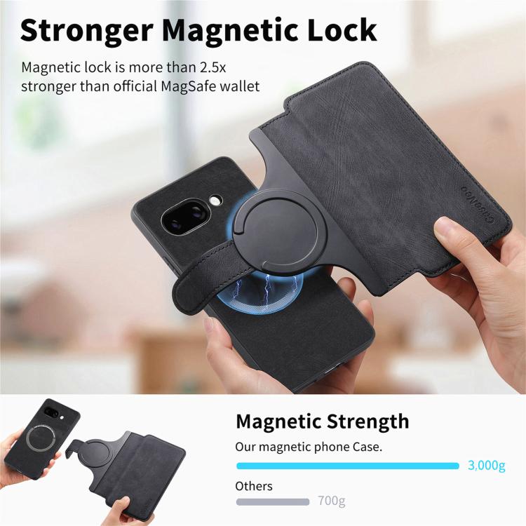 CaseNeo MagSafe RFID Anti-theft Retro Leather Phone Case