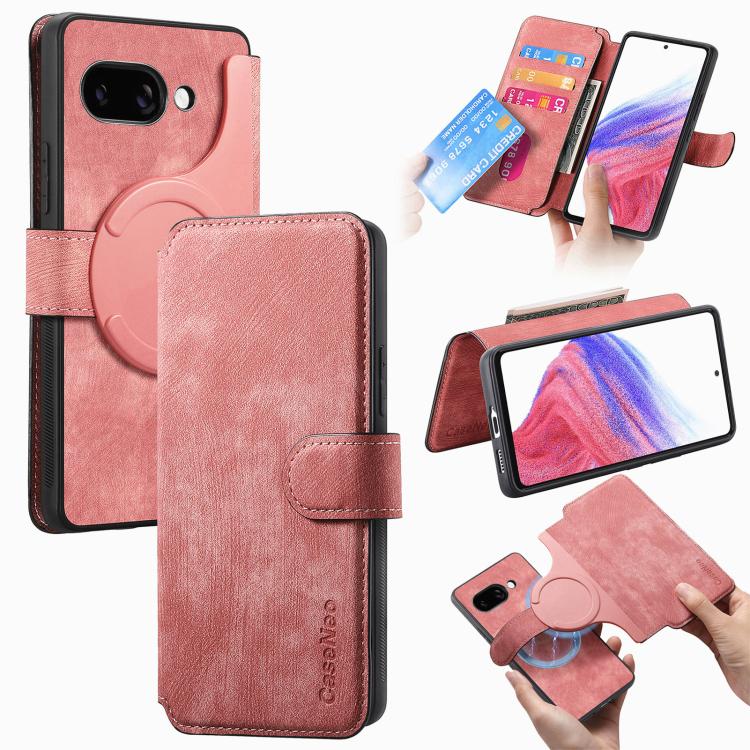 CaseNeo MagSafe RFID Anti-theft Retro Leather Phone Case