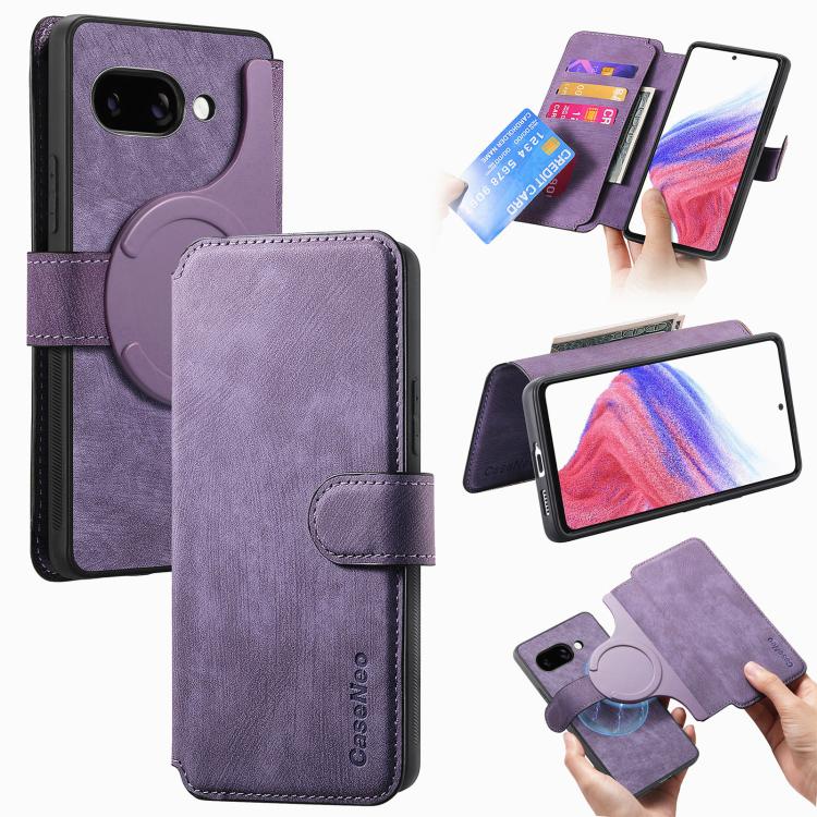 CaseNeo MagSafe RFID Anti-theft Retro Leather Phone Case