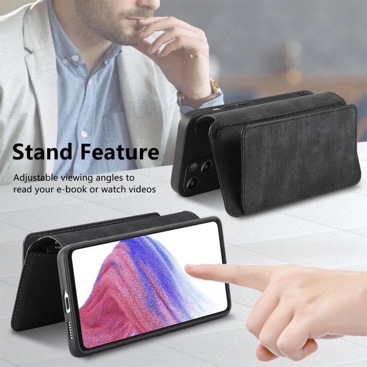 CaseNeo MagSafe RFID Anti-theft Zipper Wallet Retro Leather Phone Case, For Samsung Galaxy A56 5G