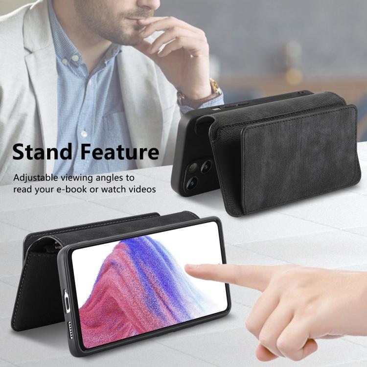 CaseNeo MagSafe RFID Anti-theft Zipper Wallet Retro Leather Phone Case, For Samsung Galaxy A16