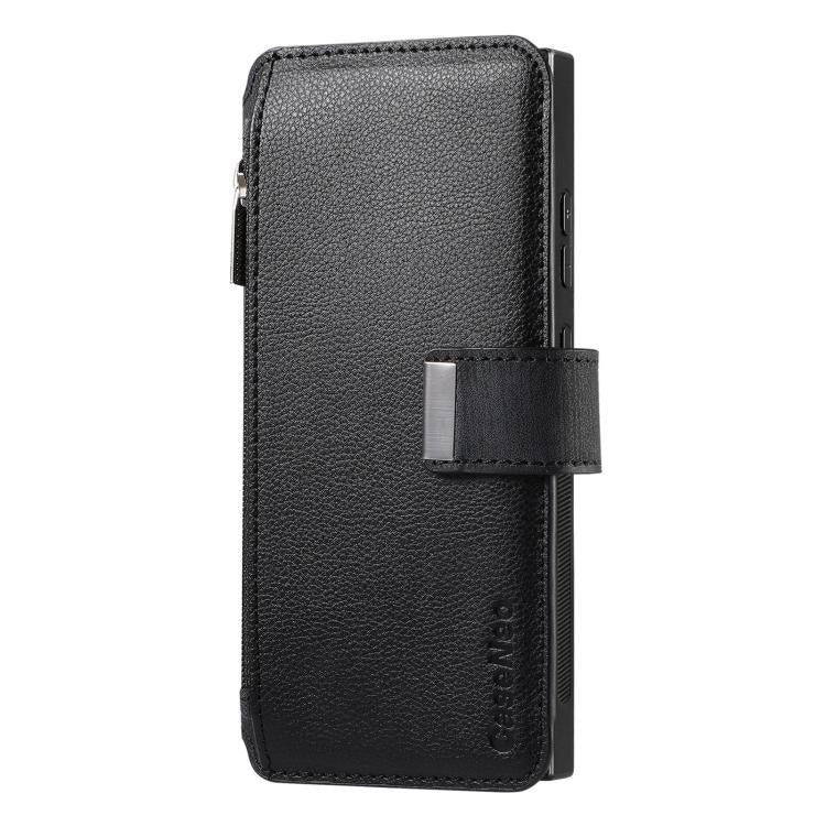 CaseNeo MagSafe RFID Anti-theft Zipper Wallet Retro Leather Phone Case, Compatible with Samsung Galaxy S24 Ultra 5G