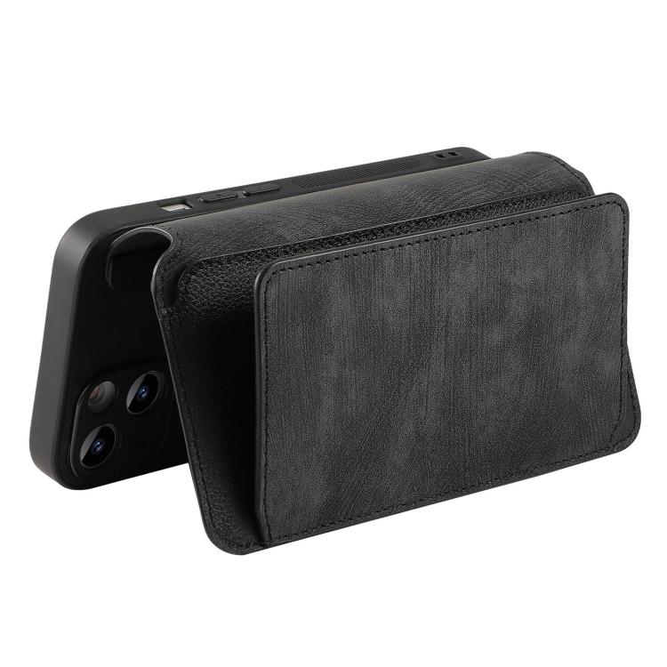 CaseNeo MagSafe RFID Anti-theft Zipper Wallet Retro Leather Phone Case, Compatible with Redmi 12C