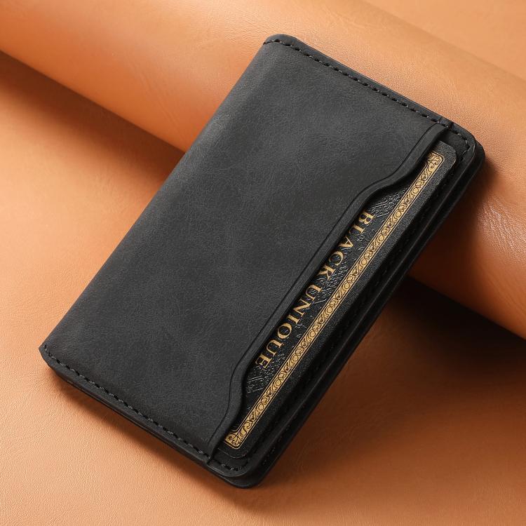 Denior V08 Magsafe Wallet Retro Texture Leather Magnetic Card Holder Bag