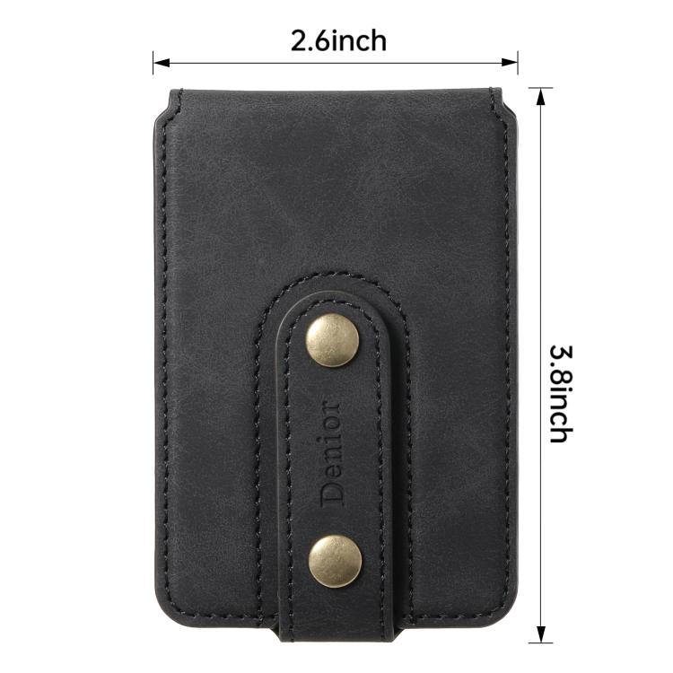 Denior V09 Magsafe Wallet Retro Texture Leather Magnetic Phone Holder Card Bag