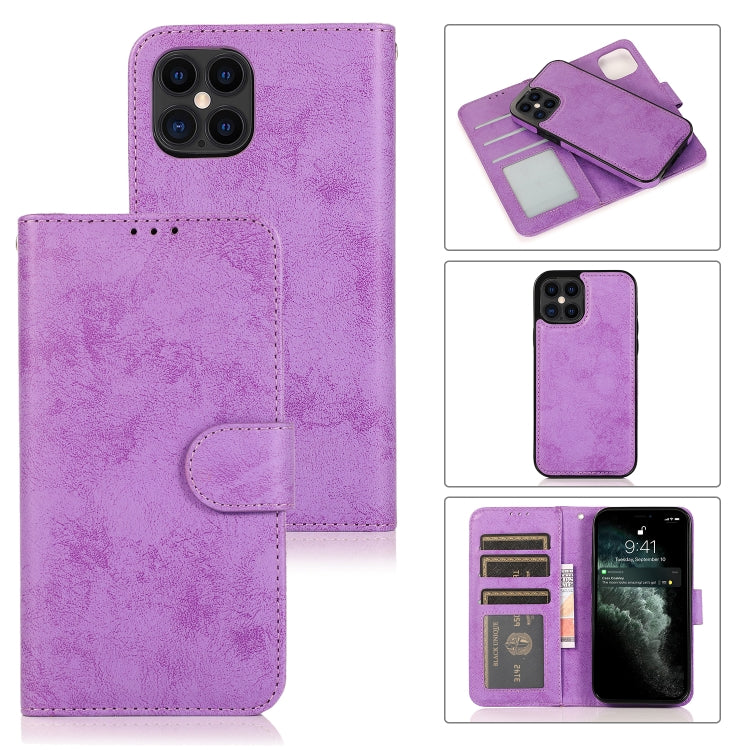 KLT888-2 Retro 2 in 1 Detachable Magnetic Horizontal Flip TPU + PU Leather Case with Holder & Card Slots & Photo Frame & Wallet