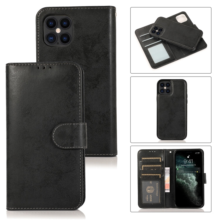 KLT888-2 Retro 2 in 1 Detachable Magnetic Horizontal Flip TPU + PU Leather Case with Holder & Card Slots & Photo Frame & Wallet