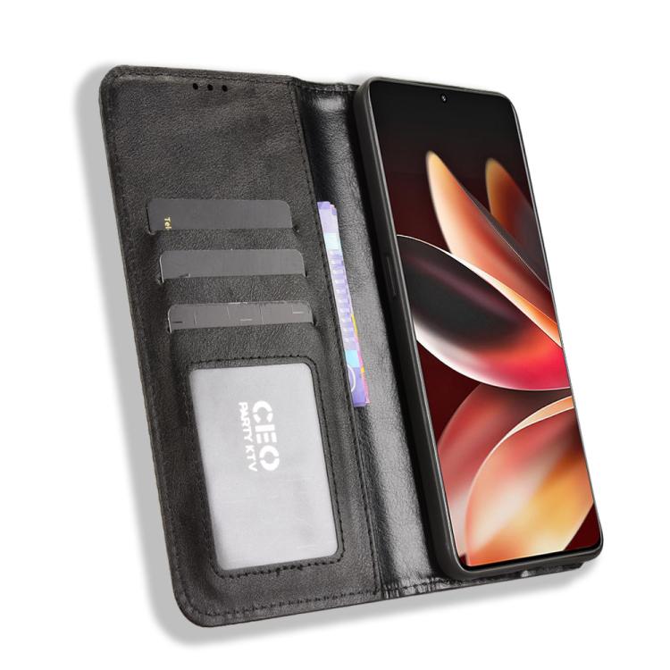 Magnetic Buckle Retro Texture Leather Phone Case, Compatible with Meizu Note 16 5G