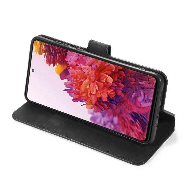 DG.MING Retro Oil Side Horizontal Flip Case with Holder & Card Slots & Wallet, Compatible with Samsung Galaxy S20 FE