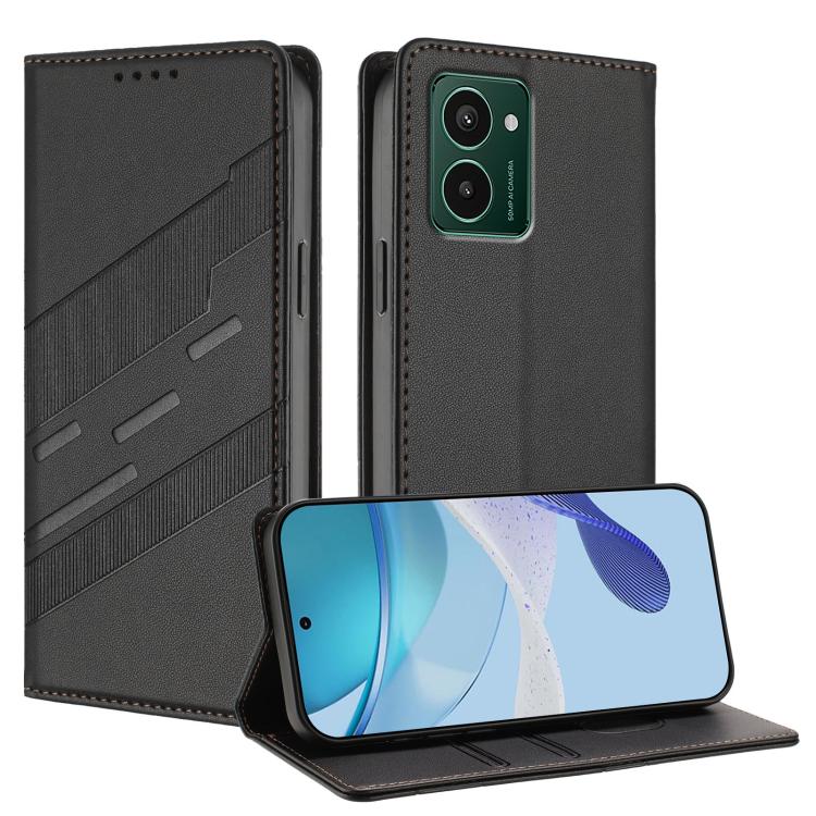 Embossed Multi-functional Wallet Retro Leather Phone Case, Compatible with HMD Pulse Pro