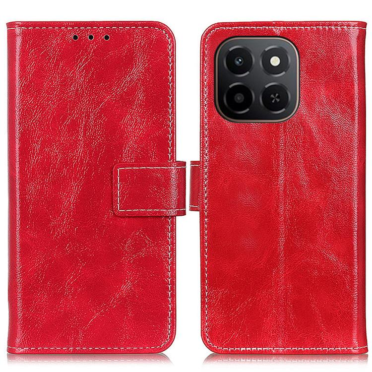 Retro Crazy Horse Texture Flip Leather Phone Case, Compatible with Honor X6c 4G