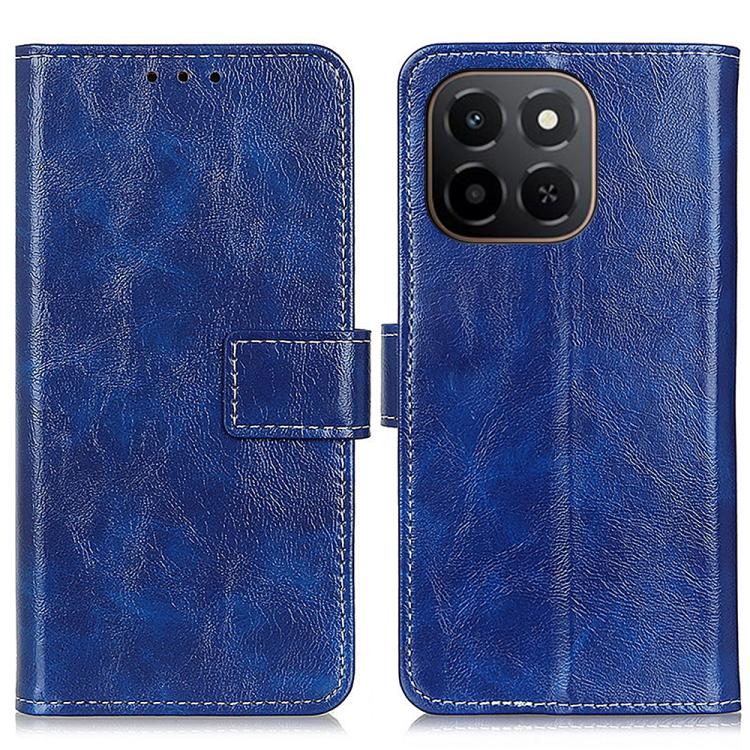 Retro Crazy Horse Texture Flip Leather Phone Case, Compatible with Honor X6c 4G