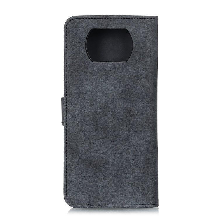 KHAZNEH Retro Texture PU + TPU Horizontal Flip Leather Case with Holder & Card Slots & Wallet, Compatible with Xiaomi Poco X3 NFC
