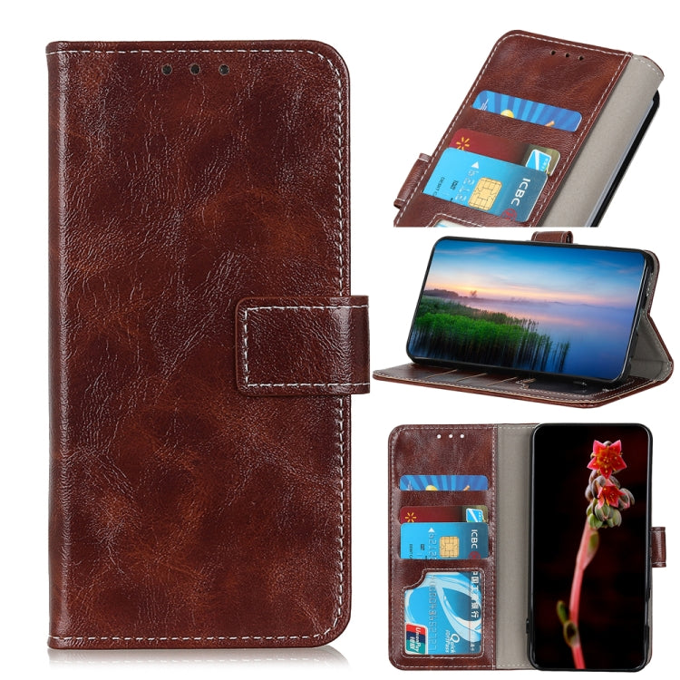 Retro Crazy Horse Texture Horizontal Flip Leather Case with Holder & Card Slots & Photo Frame & Wallet, Compatible with vivo Y70 (2020) / V20 SE