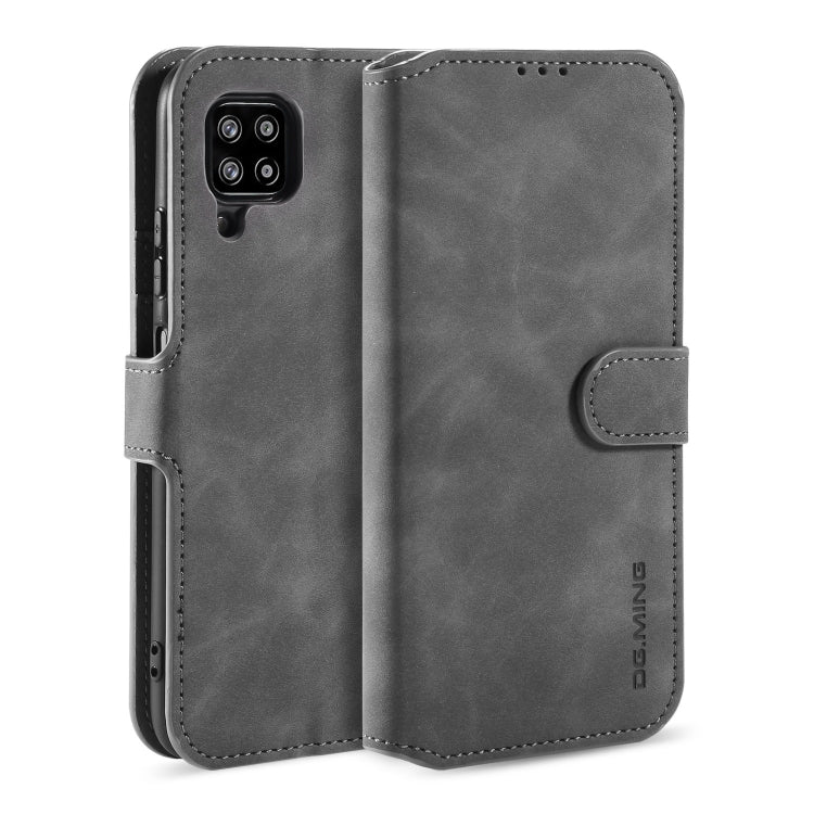 DG.MING Retro Oil Side Horizontal Flip Protective Case, Compatible with Samsung Galaxy A42 5G