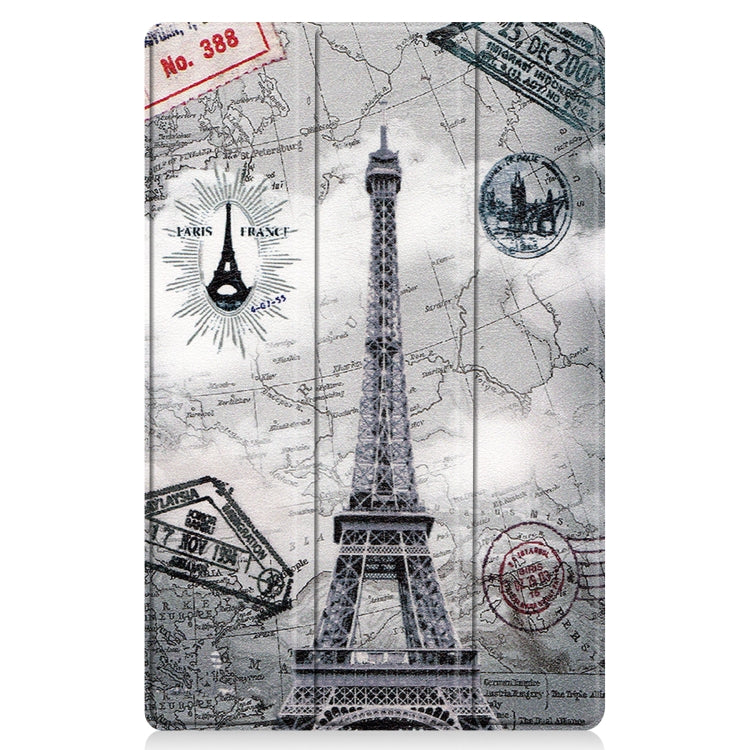 Custer Painted 3-Fold Holder Smart Leather Tablet Case