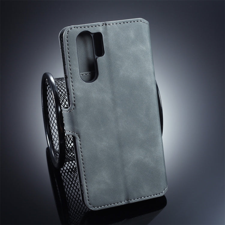 DG.MING Retro Oil Side Horizontal Flip Protective Case compatible with Huawei P30 Pro, with Holder & Card Slots & Wallet, Huawei P30 Pro