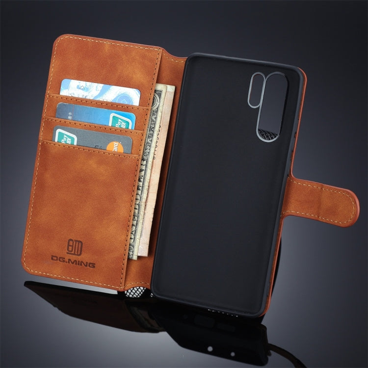 DG.MING Retro Oil Side Horizontal Flip Protective Case compatible with Huawei P30 Pro, with Holder & Card Slots & Wallet, Huawei P30 Pro