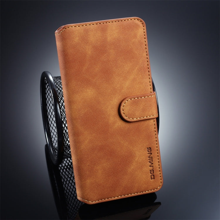 DG.MING Retro Oil Side Horizontal Flip Protective Case compatible with Huawei P30 Pro, with Holder & Card Slots & Wallet, Huawei P30 Pro