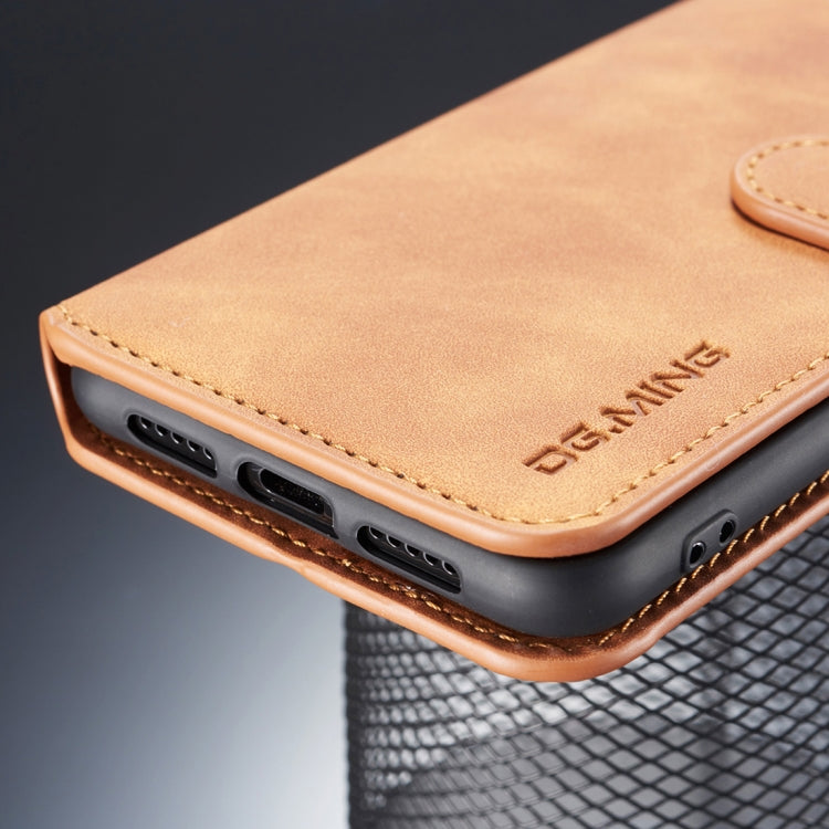 DG.MING Retro Oil Side Horizontal Flip Case compatible with Huawei P20, with Holder & Card Slots & Wallet, Huawei P20