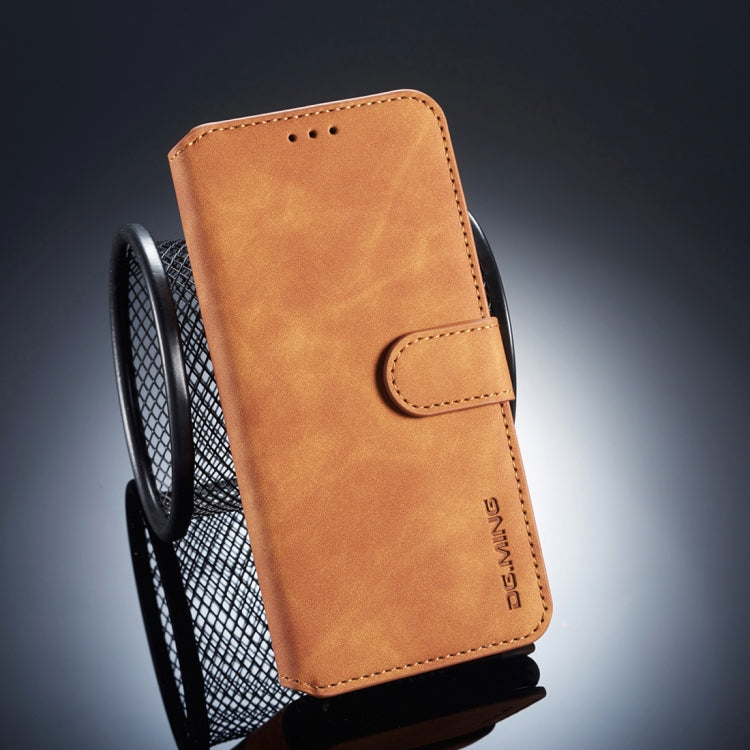 DG.MING Retro Oil Side Horizontal Flip Case compatible with Huawei P20, with Holder & Card Slots & Wallet, Huawei P20