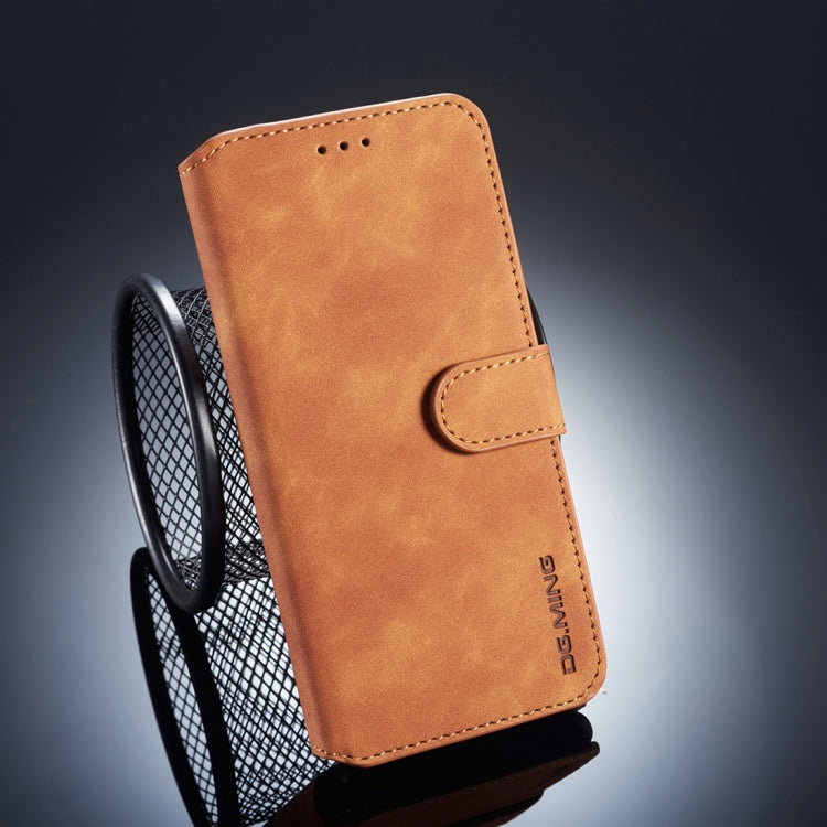 DG.MING Retro Oil Side Horizontal Flip Case compatible with Huawei P20 Pro, with Holder & Card Slots & Wallet, Huawei P20 Pro