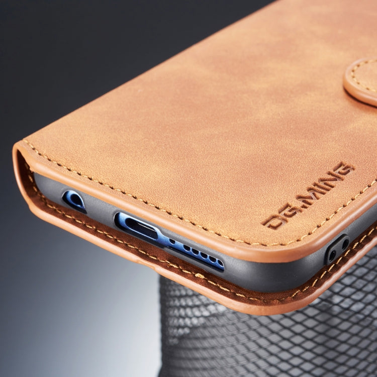 DG.MING Retro Oil Side Horizontal Flip Case compatible with Huawei P20 Lite / Nova 3e, with Holder & Card Slots & Wallet, Huawei P20 Lite / Nova 3e