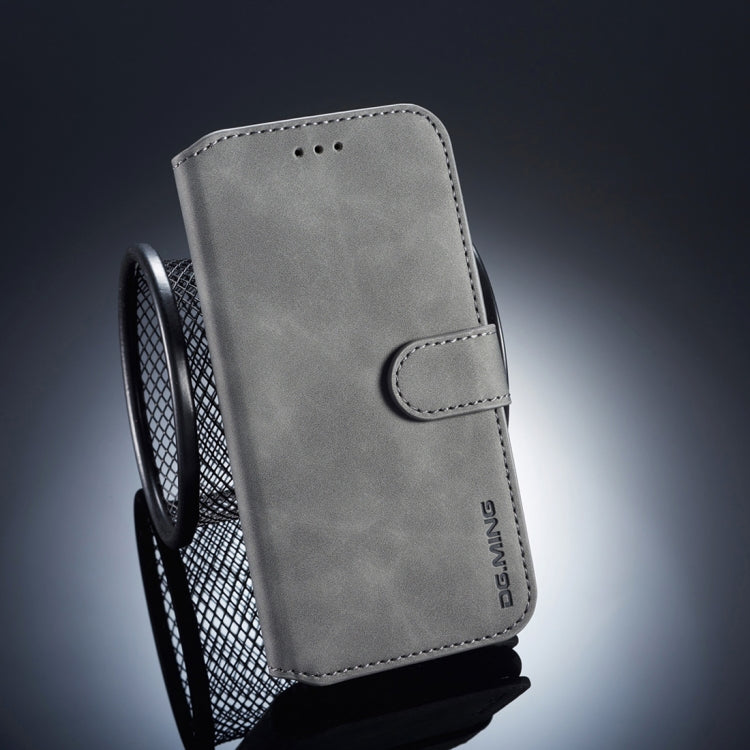 DG.MING Retro Oil Side Horizontal Flip Case compatible with Huawei P20 Lite / Nova 3e, with Holder & Card Slots & Wallet, Huawei P20 Lite / Nova 3e