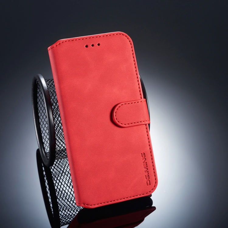 DG.MING Retro Oil Side Horizontal Flip Case compatible with Huawei P20 Lite / Nova 3e, with Holder & Card Slots & Wallet, Huawei P20 Lite / Nova 3e