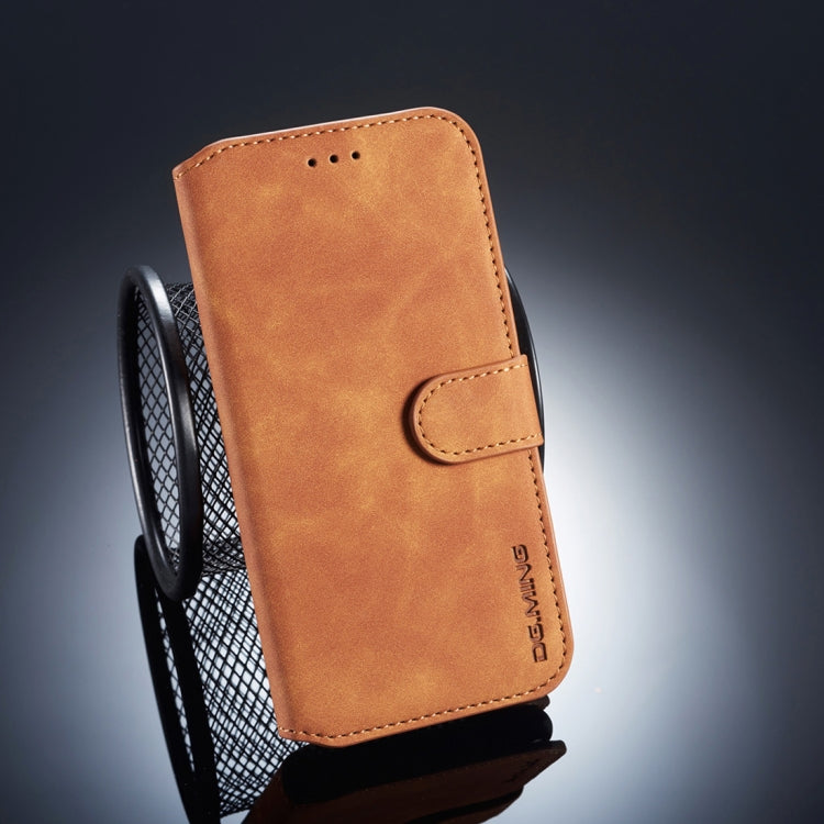 DG.MING Retro Oil Side Horizontal Flip Case compatible with Huawei P20 Lite / Nova 3e, with Holder & Card Slots & Wallet, Huawei P20 Lite / Nova 3e