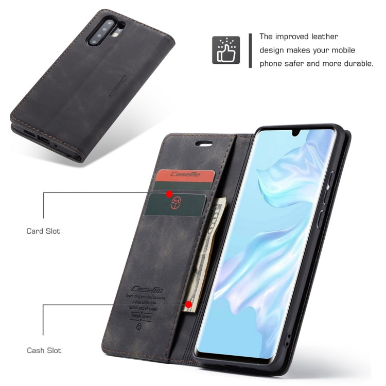 CaseMe-013 Multifunctional Retro Frosted Horizontal Flip Leather Case compatible with Huawei P30 Pro, with Card Slot & Holder & Wallet, Compatible with Huawei P30 Pro