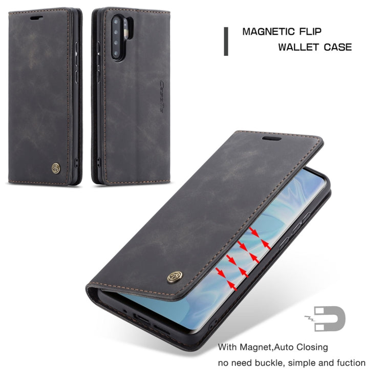 CaseMe-013 Multifunctional Retro Frosted Horizontal Flip Leather Case compatible with Huawei P30 Pro, with Card Slot & Holder & Wallet, Compatible with Huawei P30 Pro